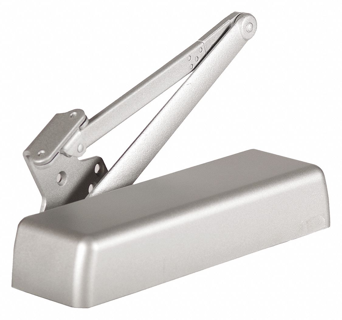 DORMAKABA Heavy Duty Grade 1 Door Closer, Aluminum Finish, Adjustable Mount