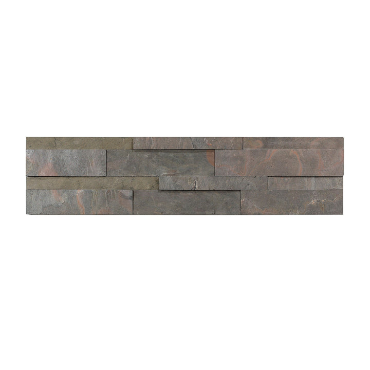 Aspect Stone Raised Stone Kilnstone 6-in x 24-in Natural Natural stone Slate Peel and stick Wall Tile product image