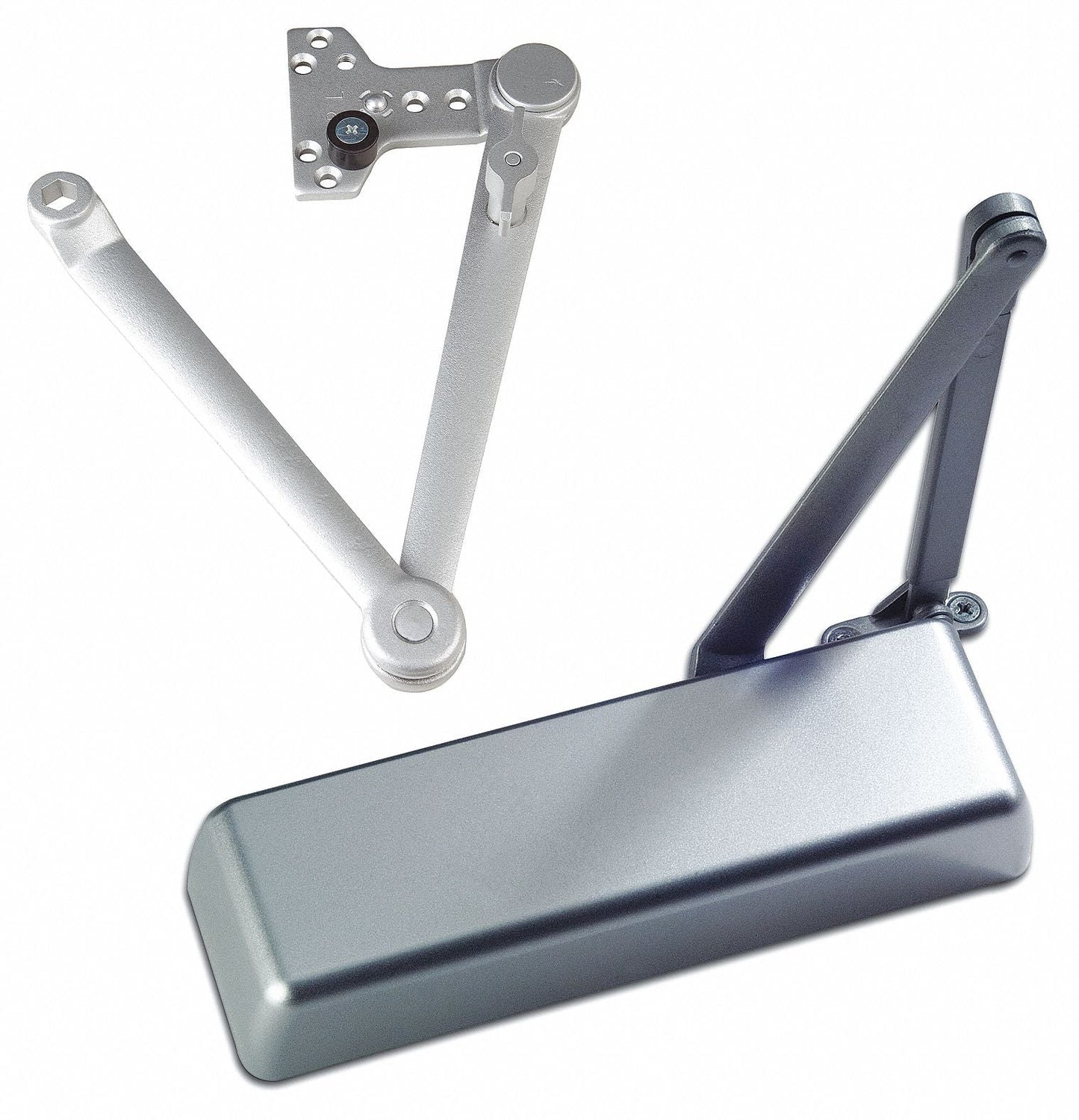 PDQ Aluminum Door Closer - Grade 2 Medium Duty Parallel Mount