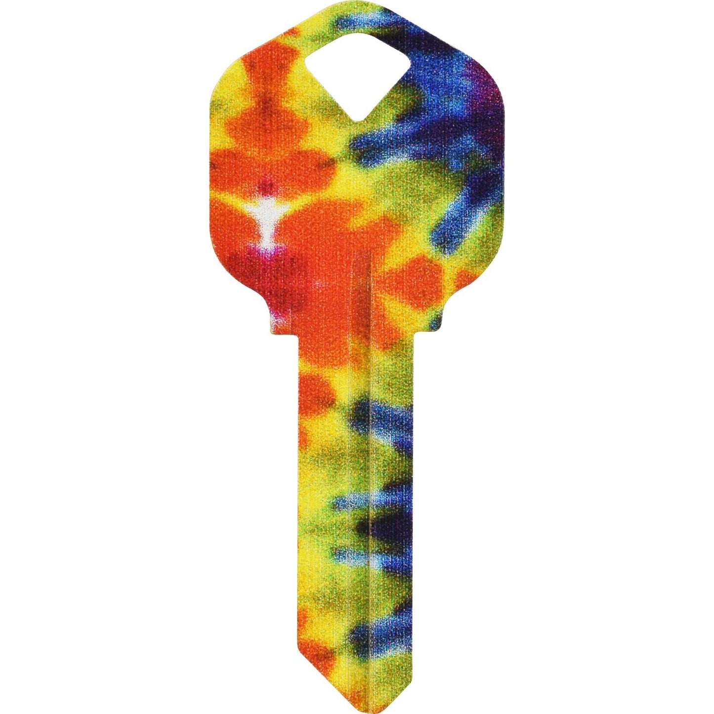 Hillman Wackey Tie-Dyed House/Office Universal Key Blank, Single (KW1)