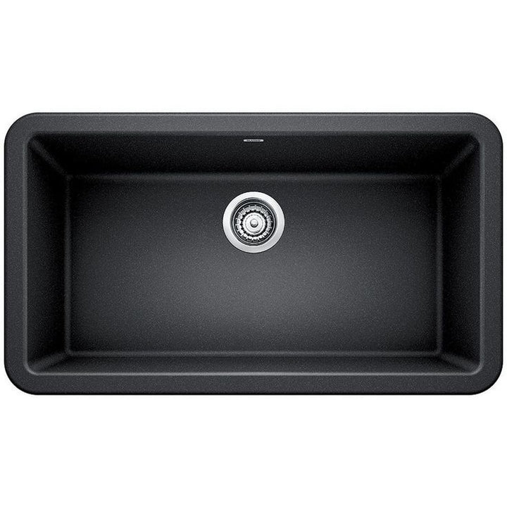 IKON Farmhouse Apron-Front Granite Composite 33 in. Single Bowl Kitchen Sink in Anthracite