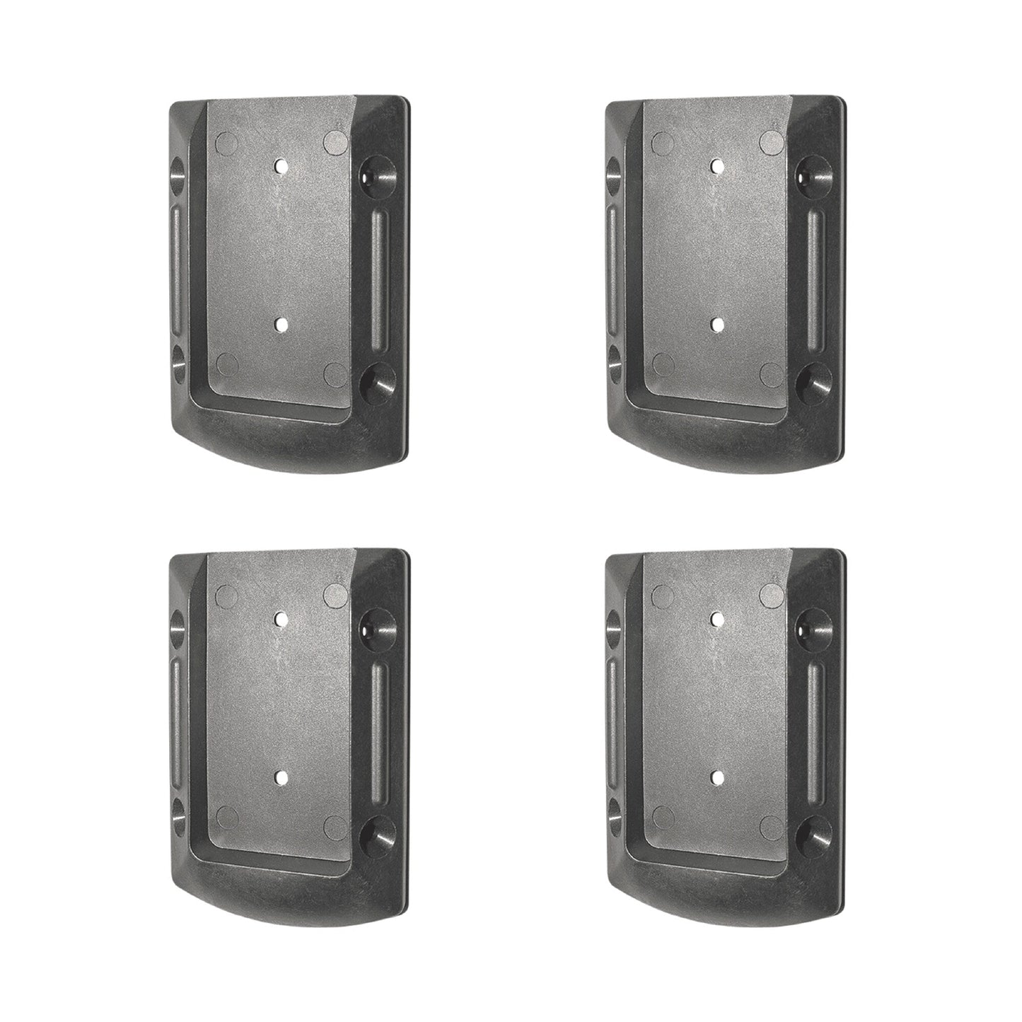 Nuvo Iron 4-in x 2.75-in Black Plastic Deck Railing Completer Kit (4-Pack)