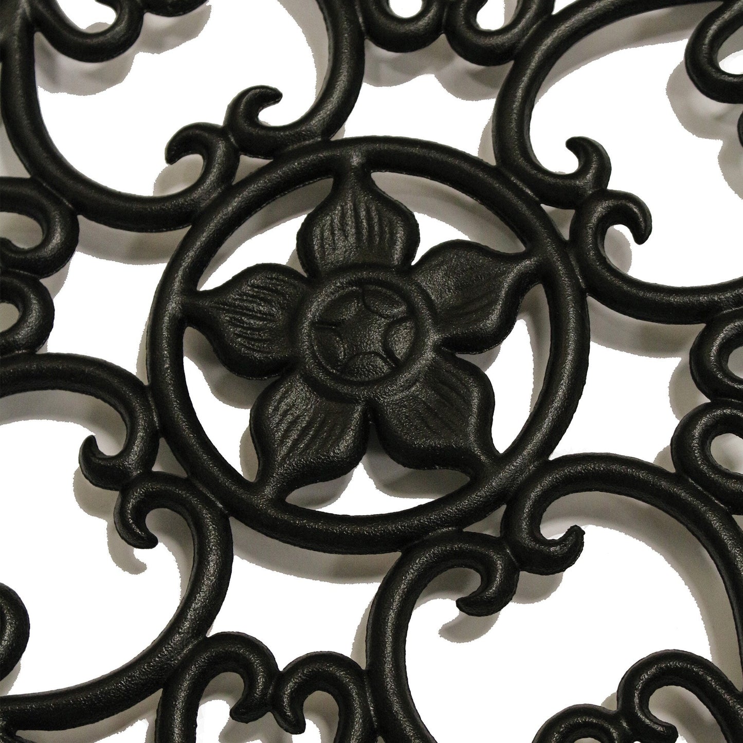 Nuvo Iron Round 15-in Black Cast Aluminum Gate Insert For Wood Fence