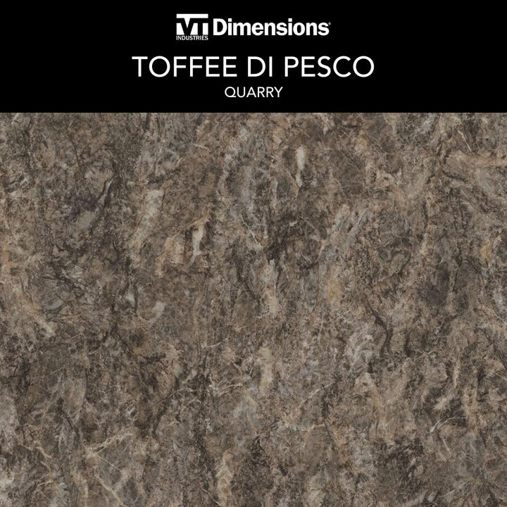 VT Dimensions Toffee di Pesco Laminate Countertop End Cap Kit, 7.5-in W x 28-in H x 0.75-in D (Tempo Waterfall Edge)