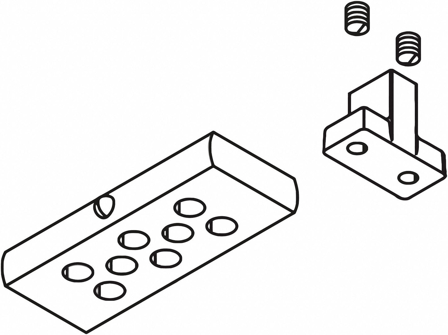 LCN Aluminum Bumper Assembly for Door Closers