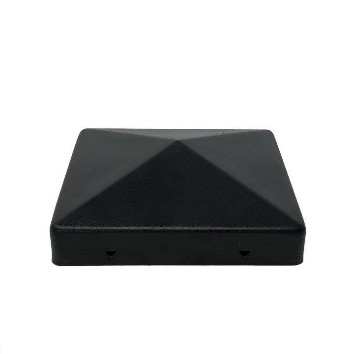 Nuvo Iron 4-in x 4-in Black Painted Galvanized Steel Deck Post Cap