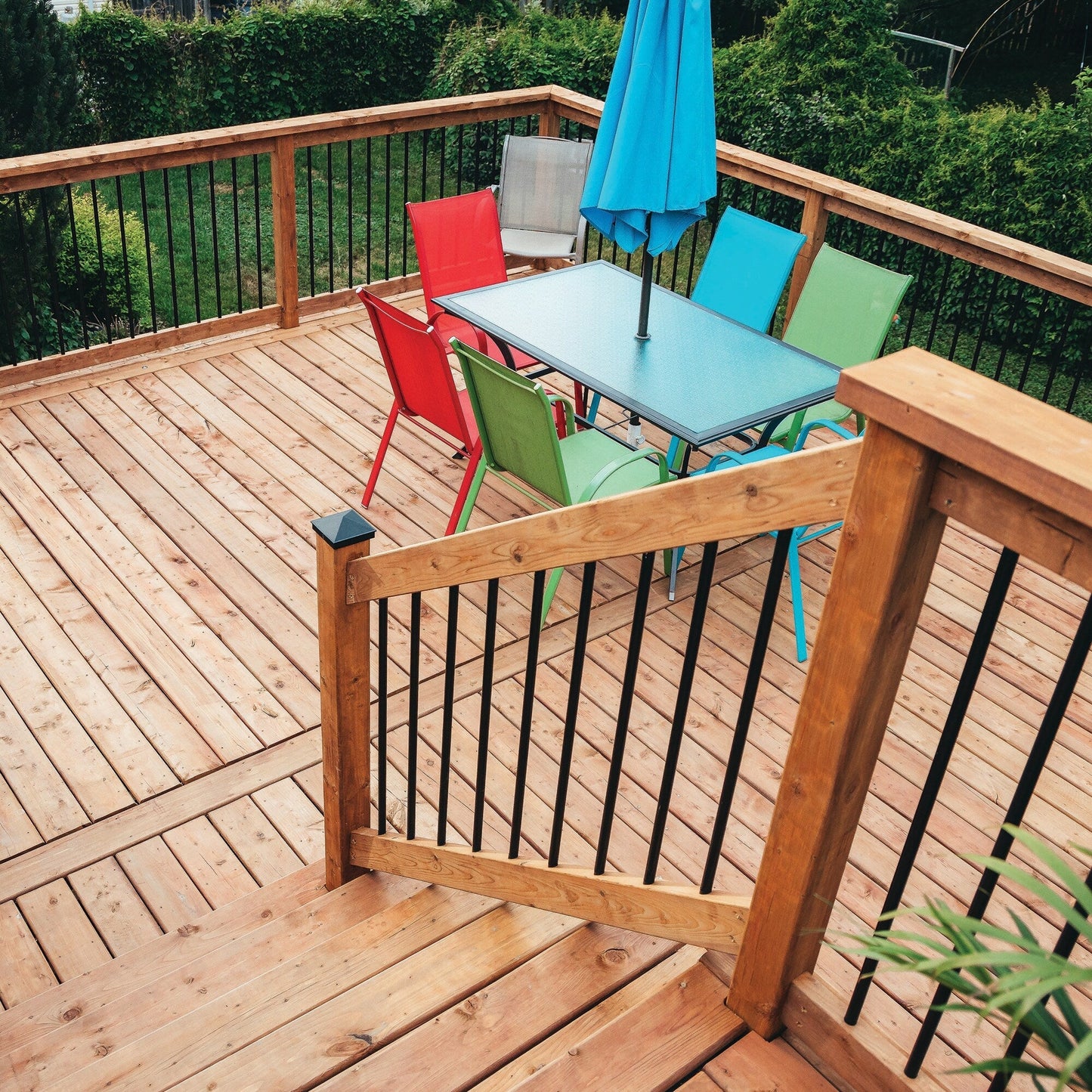 Nuvo Iron 3/4-in x 32-in Black Powder Coated Galvanized Steel Round Deck Baluster