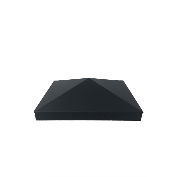 Nuvo Iron 8-in x 8-in Black Aluminum Deck Post Cap