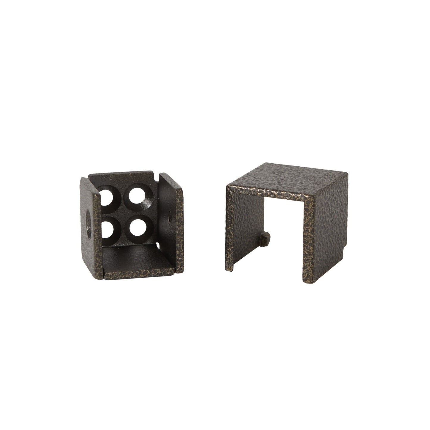 Fortress Building Products 6.1-in x 1.57-in Antique Bronze Steel Rail Bracket (4-Pack)