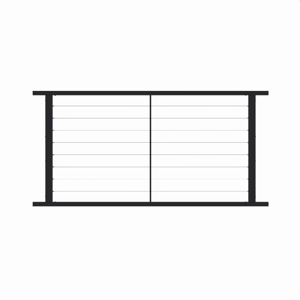 Fortress Building Products 6-ft x 1-in Black Sand Steel Deck Cable Rail Kit