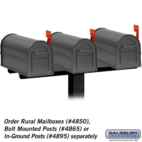 3-Wide Mailbox Spreader for Rural and Townhouse Mailboxes