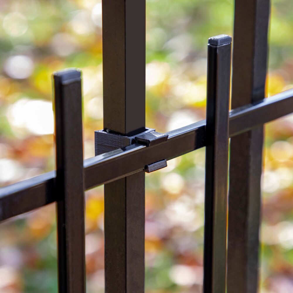 Freedom Standard 35-in Black Metal Puppy Picket Add-on Kit For Metal Fence