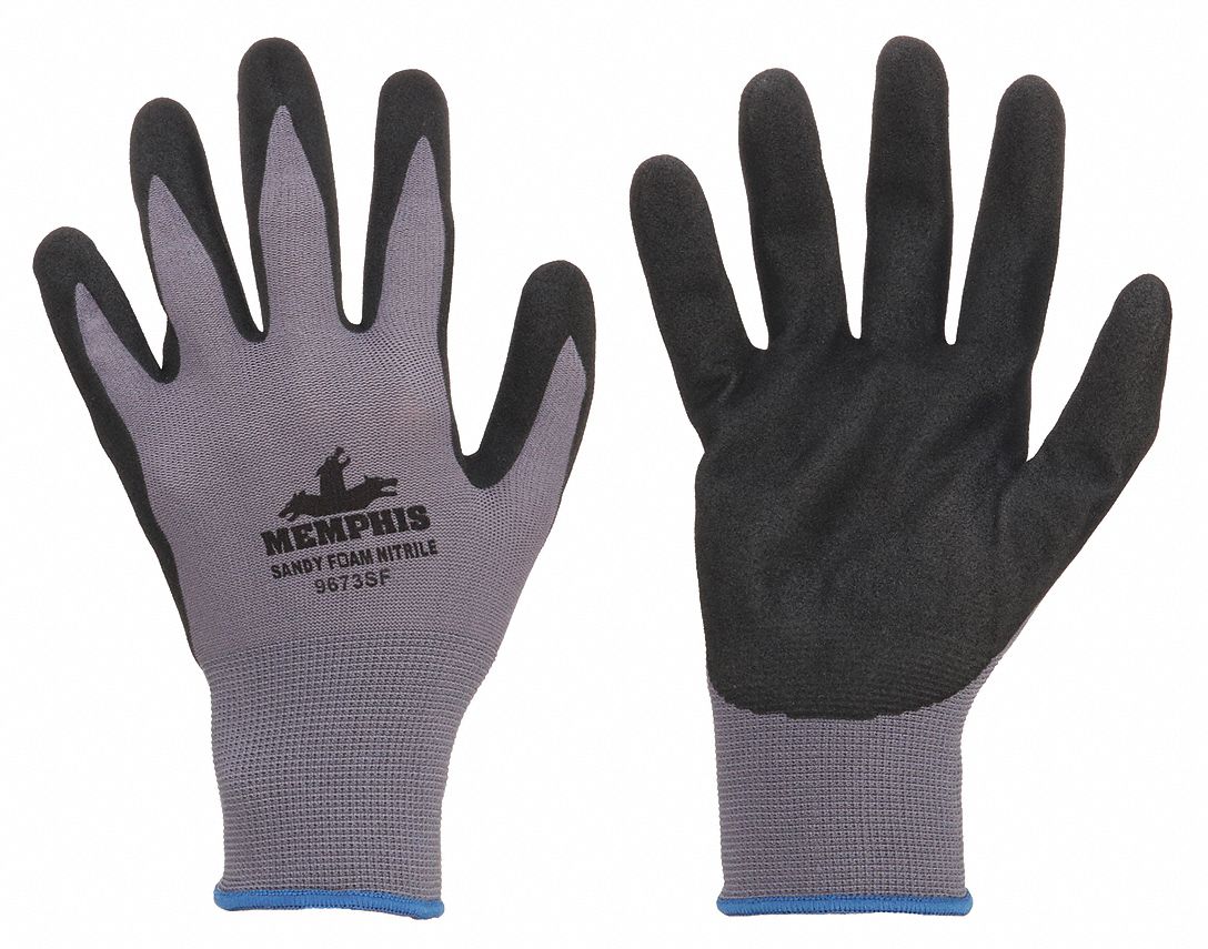 MCR SAFETY Memphis 9673SF Foam Nitrile Coated Gloves - 2XL
