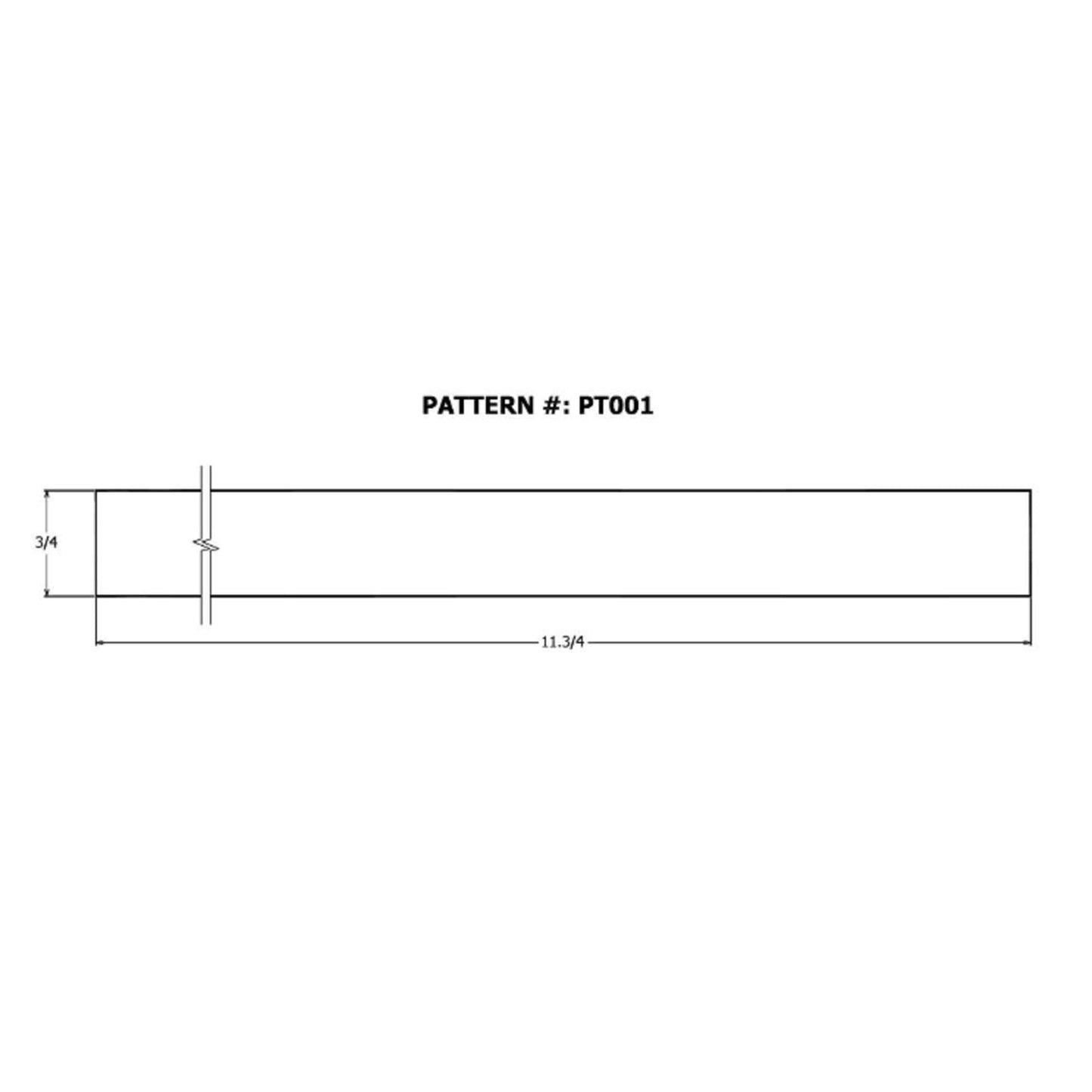Alexandria Moulding 1 ft W x 8 ft L x 3/4 in T Particle Board