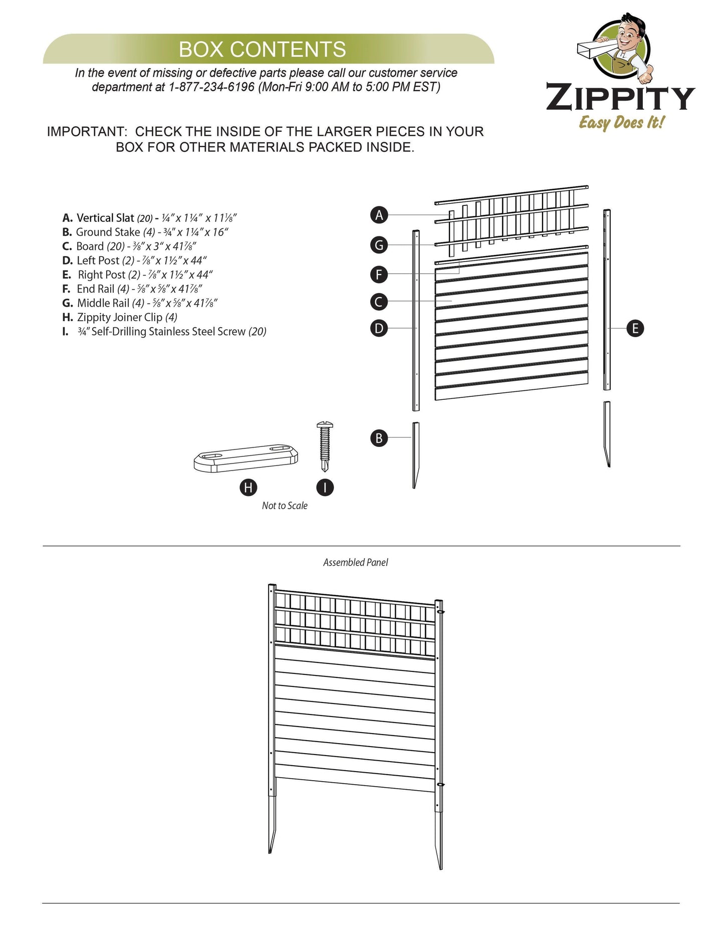 Zippity Outdoor Products Keswick 2 Panels 3.5-ft H x 3.5-ft W White Privacy Vinyl Lattice-top Fence Panel (Unassembled)