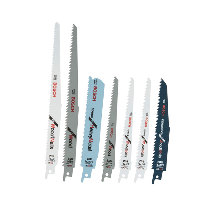 Bosch 7-Pack Demolition Reciprocating Saw Blade Set