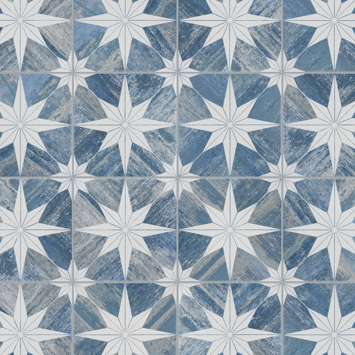 Affinity Tile Cassis Stella Blue Day 10-in x 10-in Multi-finish Porcelain Wood look Floor and Wall Tile product image