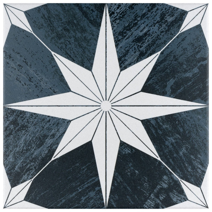 Affinity Tile Cassis Stella Black Night 10-in x 10-in Multi-finish Porcelain Wood look Floor and Wall Tile product image