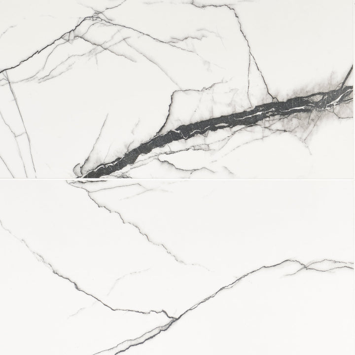 Artmore Tile Ink Breach 24-in x 48-in Polished PVC Marble look Floor and Wall Tile product image