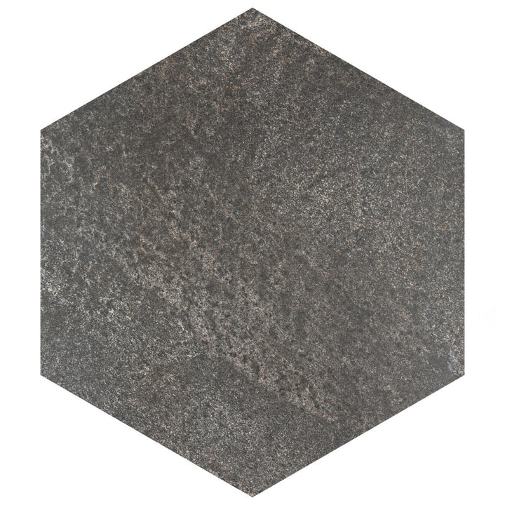 Affinity Tile Nagpur Grand Hex Grafito 19-in x 22-in Matte Porcelain Hexagon Floor and Wall Tile product image
