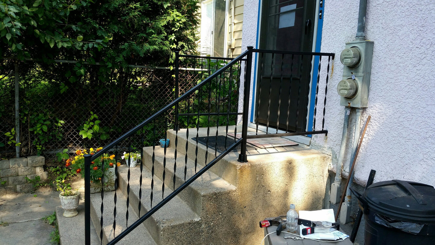 Gilpin Patterson 4-ft x 36-in Black Metal Deck Rail Kit