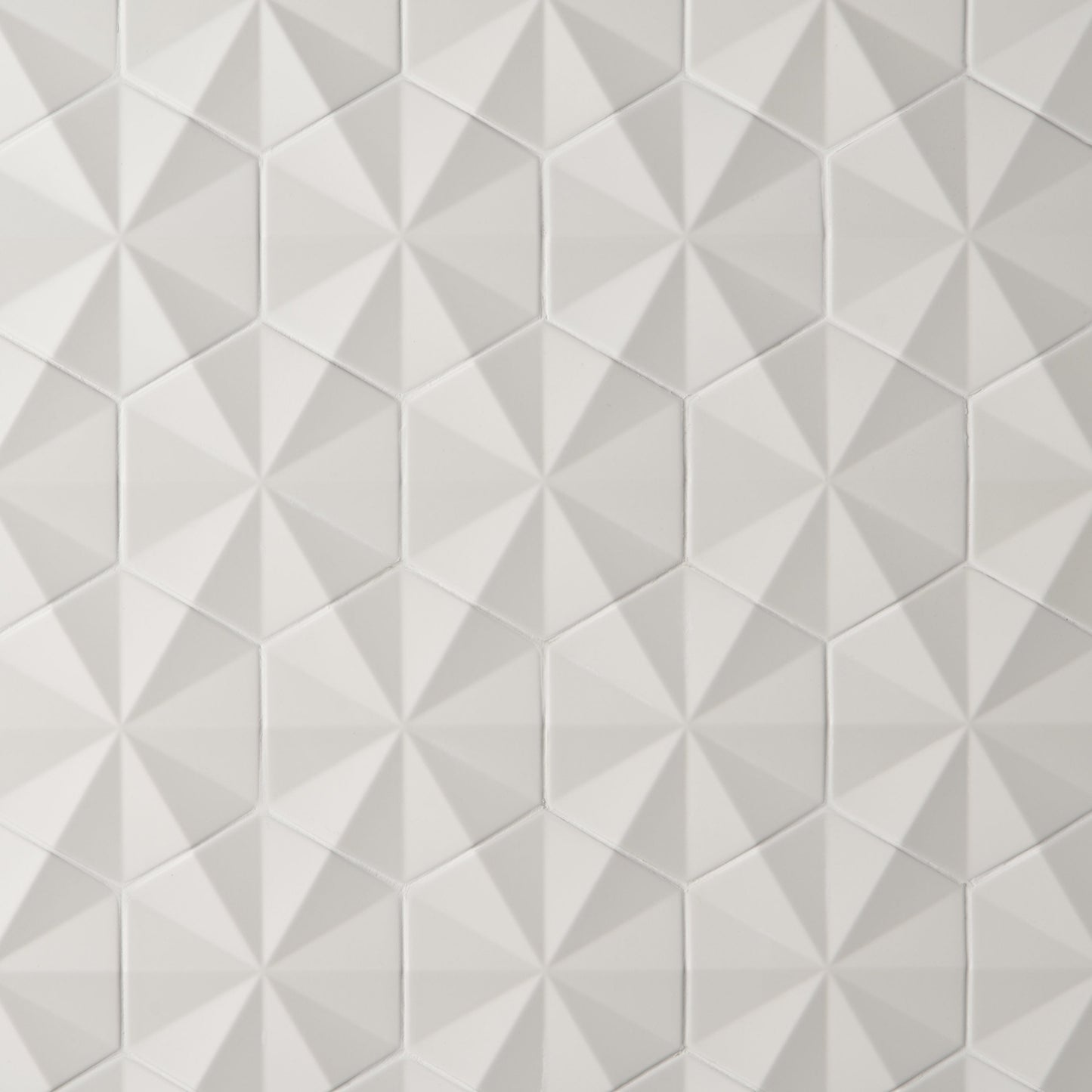 Artmore Tile Zest White 6-in x 7-in Matte Porcelain Encaustic Hexagon Wall Tile product image