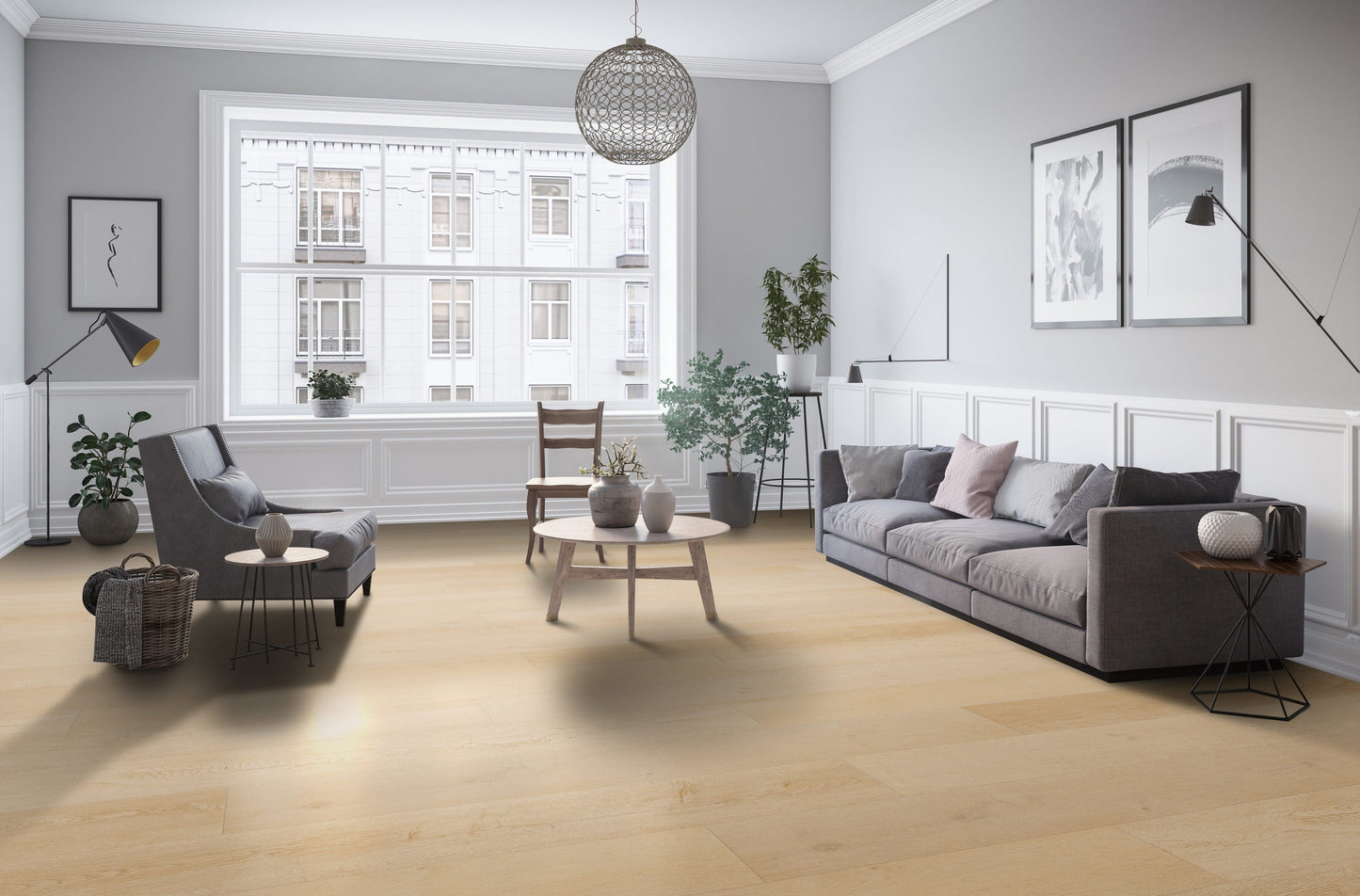 CALI Legends Laguna Sand 9-in W x 60-in L x 12-mm Thick Waterproof Interlocking Luxury Vinyl Plank Flooring (22.44-sq ft/carton)