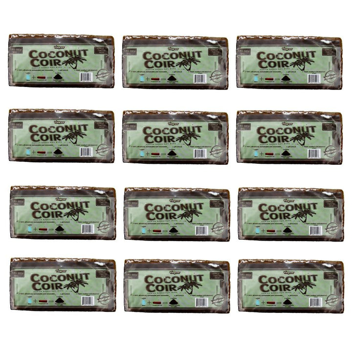 Viagrow 1.4 lbs. Premium Soilless Coconut Coir Brick Grow Media (12-Pack) - Super Arbor