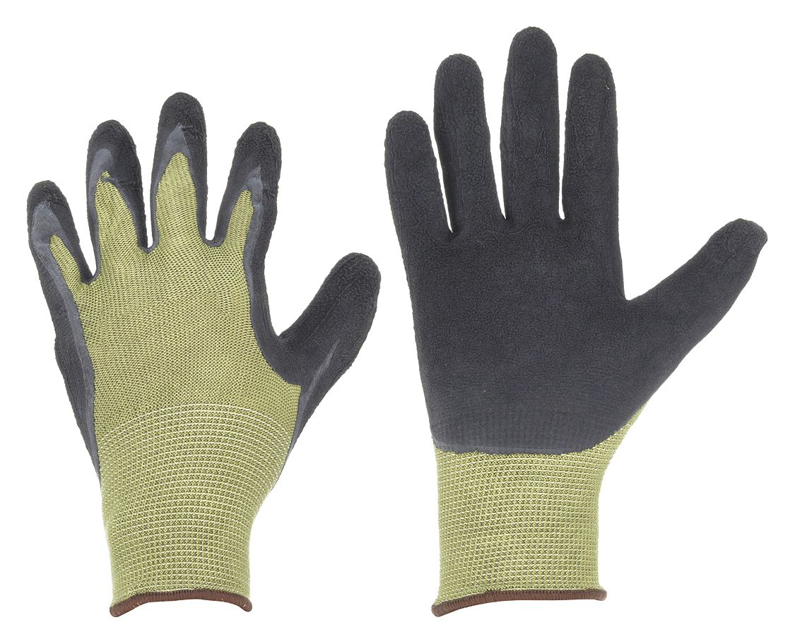 CONDOR Coated Gloves S (7), Foam Latex Palm Dipped, ANSI Abrasion Level 3