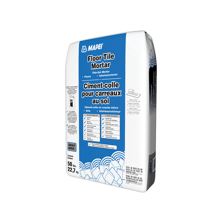 MAPEI Floor Tile Mortar, Gray, 50-lb Thin-Set Powder