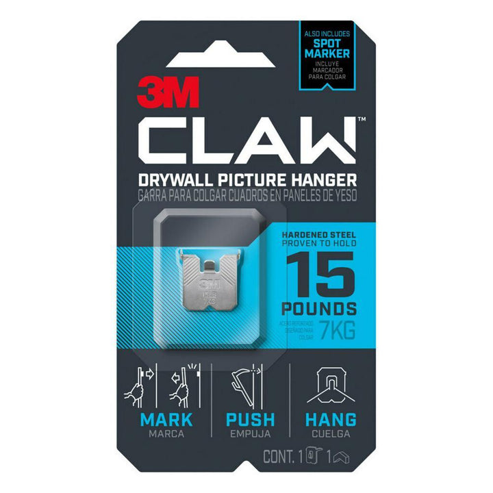 CLAW 15 lbs. Drywall Picture Hanger with Spot Marker - Super Arbor