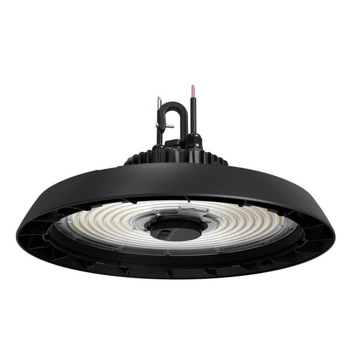Commercial Electric 14 in. Black Integrated LED Dimmable High Bay Light at 30000 Lumens, 5000K Daylight