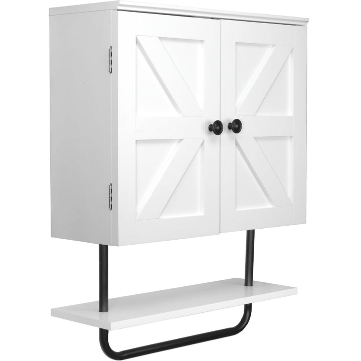 Excello Global Products 22 x 27 x 8 Barndoor Soft Close Bathroom Wall Cabinet