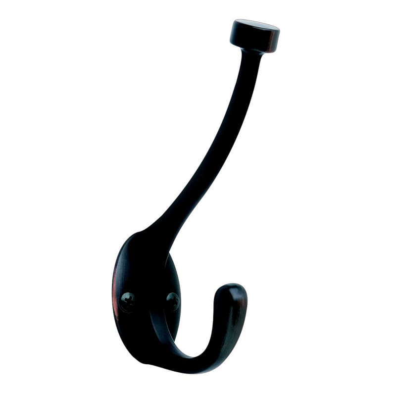 Amerock 5-1/2 in. Bronze Zinc Medium Pilltop Coat and Hat Hook, 1-Pack