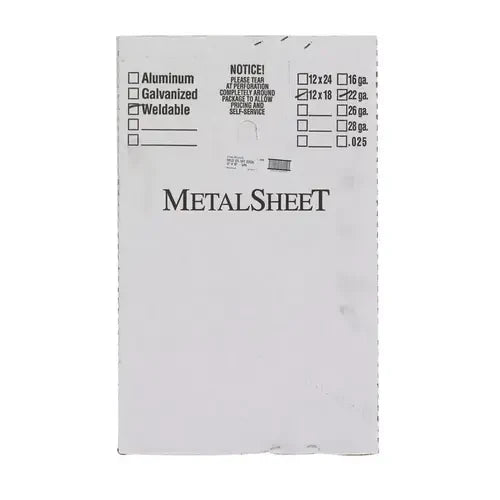 Boltmaster 12 in. x 18 in. Uncoated Steel Weldable Sheet, 22-Gauge Cold Rolled