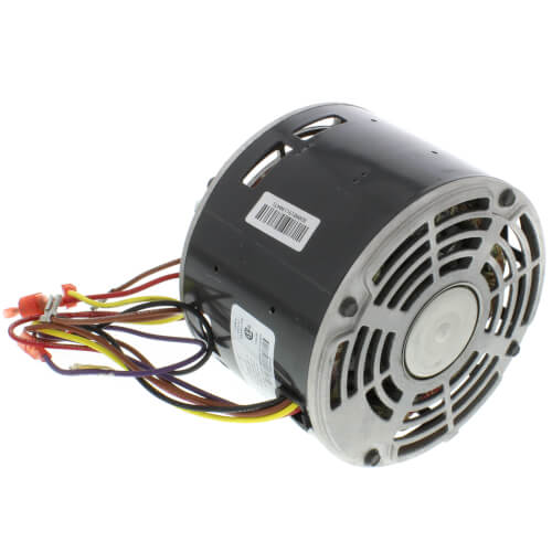 Rheem 51-100344-01 blower motor - side view (Voltage: 208V, 230V; Horse Power: 1/6)