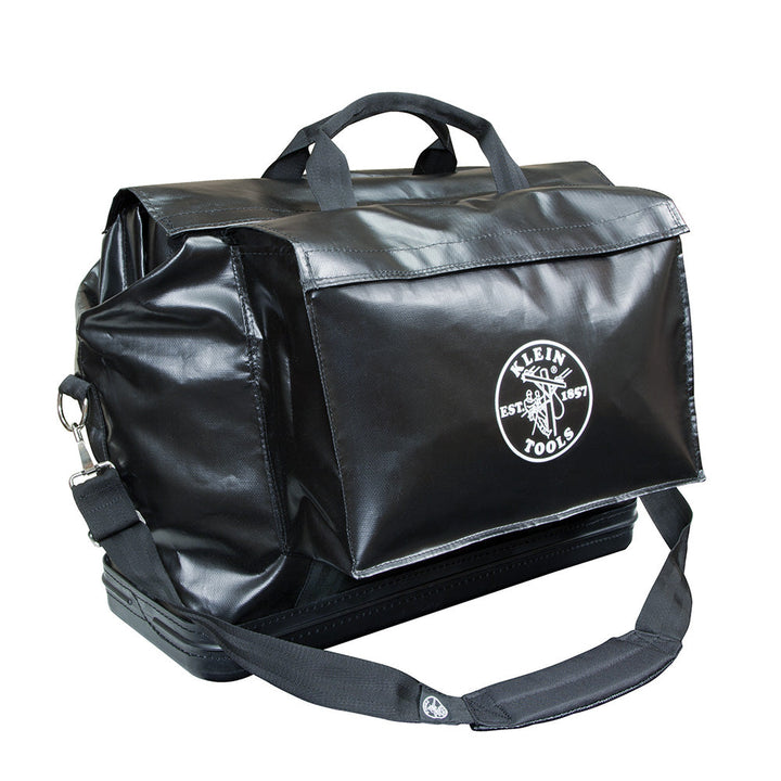 Klein Tools 5182BLA Vinyl Equipment Tool Bag, Black, Large – 24 x 10 x 20 in