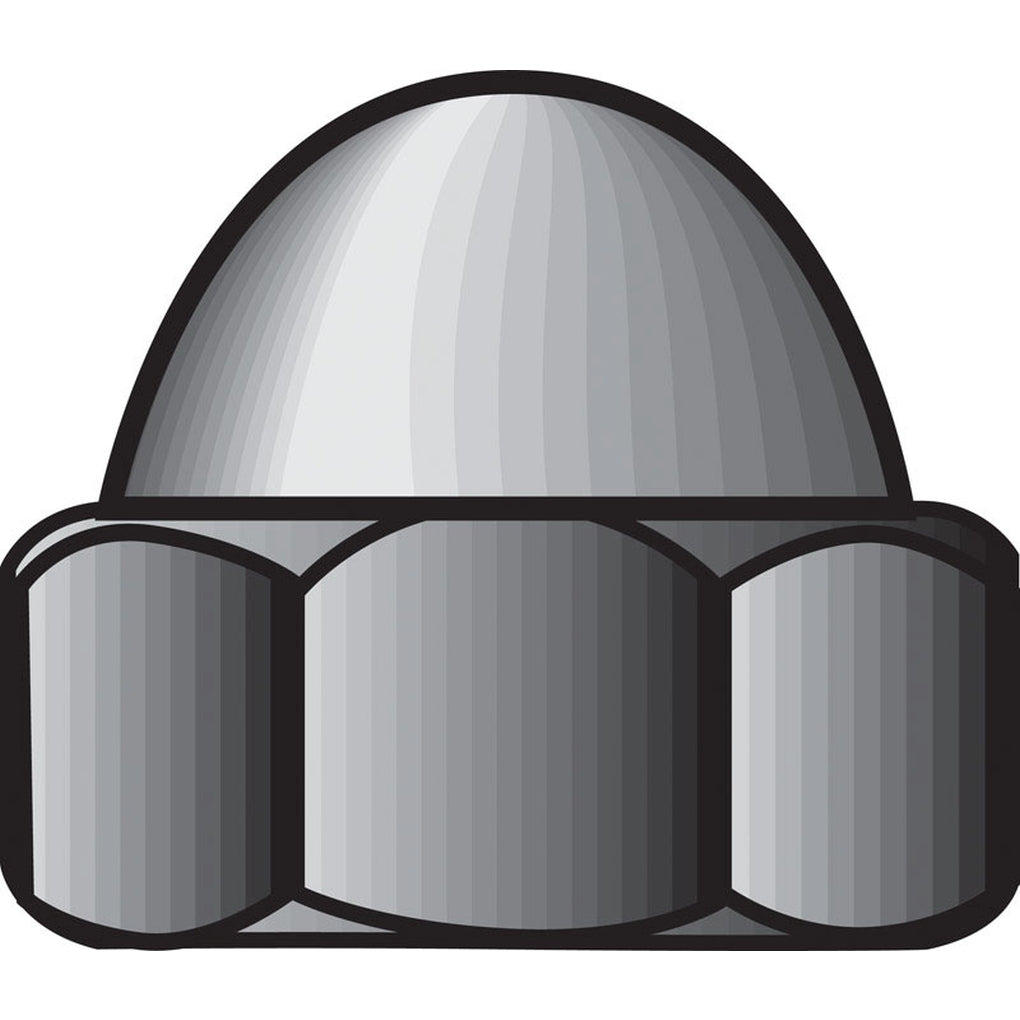 Hillman 5/16 in. Zinc-Plated Steel SAE Acorn Nut, 100-Pack