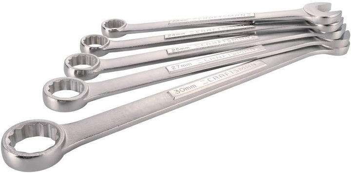 Craftsman 12-Point Metric Jumbo Combination Wrench Set, 5-Piece (CMMT12055)