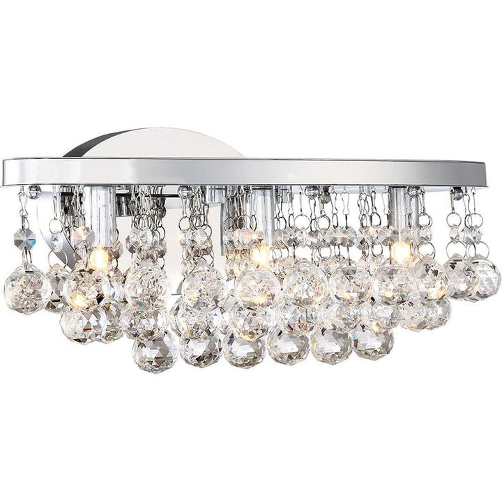Bordeaux 3-Light Polished Chrome Vanity Light