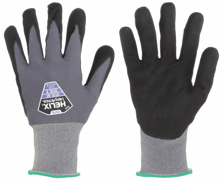 HEXARMOR Helix Series Coated Gloves, 2XL - Superior Grip & Durability