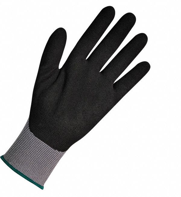 BDG X-Site Gray Sandy Foam Nitrile Coated Gloves (L, ANSI Abrasion Level 4)