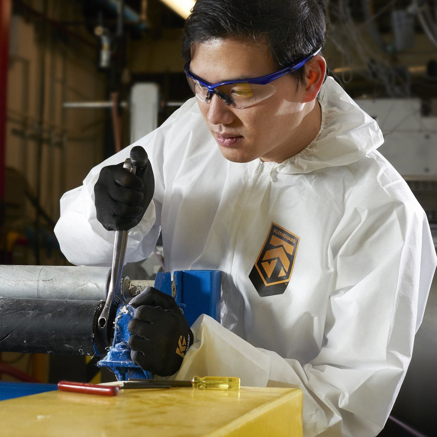 KLEENGUARD G40 XS Black Coated Gloves - ANSI Abrasion Level 3