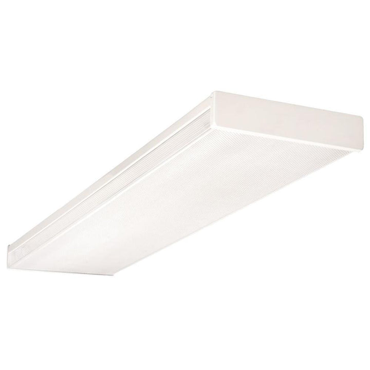 NICOR 4 ft. Two Lamp Fluorescent Wraparound Fixture with Dual Voltage Ballast - Super Arbor