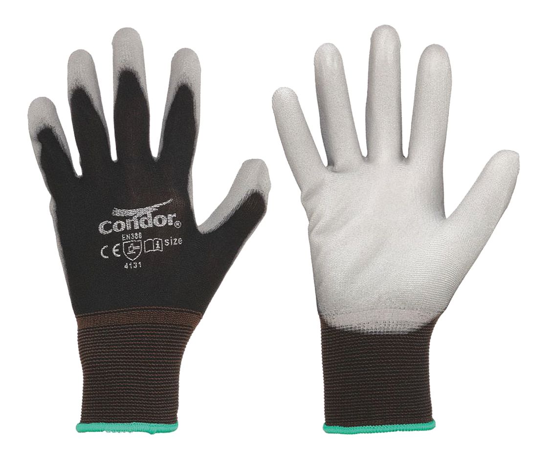 CONDOR Polyurethane Coated Gloves XS – ANSI Abrasion Level 3