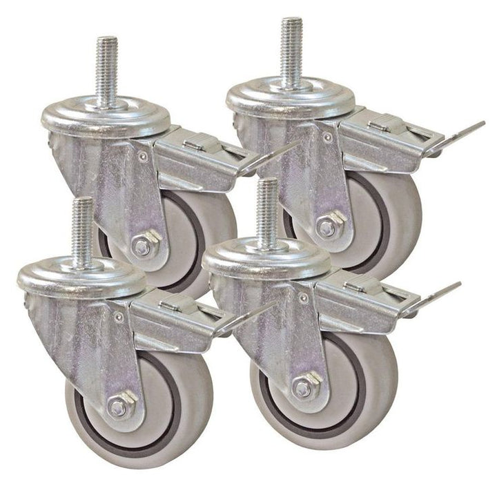 3 in. Dual Locking Caster Set (Set of 4)