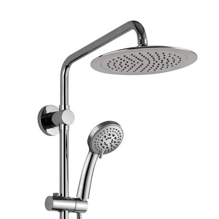 Seabreeze 4-Spray 2.5 GPM 8 in. Wall Mount Dual Shower Heads in Brushed Nickel