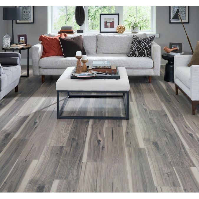 STAINMASTER PetProtect Nayatt Point Hickory 12-mm T x 7-1/2-in W x 50-in L Waterproof Wood Plank Laminate Flooring (23.69-sq ft / Carton)