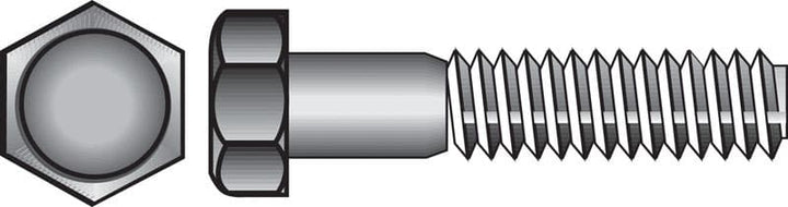 Hillman 1/2-13 in. Diameter x 4 in. Length Steel Hex Head Cap Screw, 10-Pack