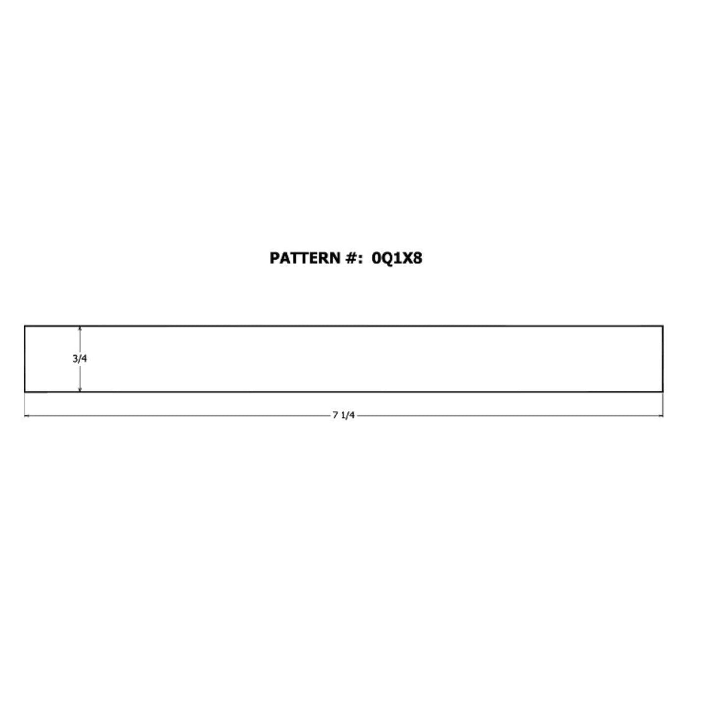 Alexandria Moulding 1 in. T x 8 in. W x 4 ft. L Poplar Board, S4S Grade